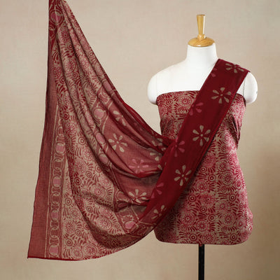 3pc Cotton Kutch Batik Print Dress Material 144