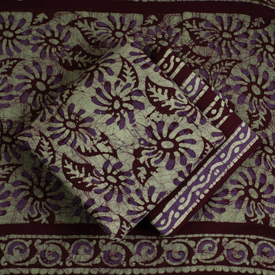 3pc Cotton Kutch Batik Print Dress Material 142