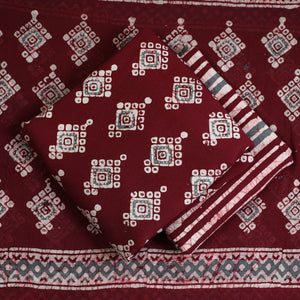 3pc Cotton Kutch Batik Print Dress Material 145