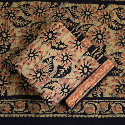 3pc Cotton Kutch Batik Print Dress Material 146