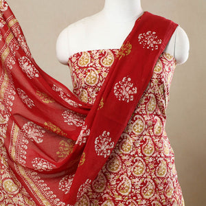 3pc Cotton Kutch Batik Print Dress Material 150