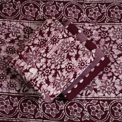 3pc Cotton Kutch Batik Print Dress Material 147