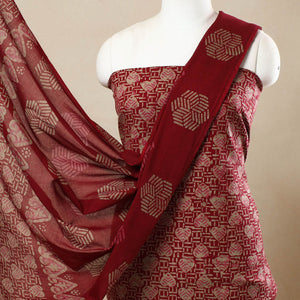 3pc Cotton Kutch Batik Print Dress Material 151