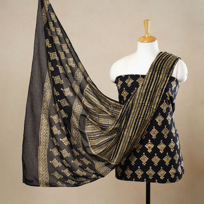 3pc Cotton Kutch Batik Print Dress Material 153