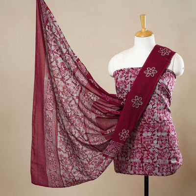 3pc Cotton Kutch Batik Print Dress Material 155
