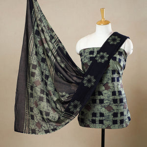 3pc Cotton Kutch Batik Print Dress Material 156