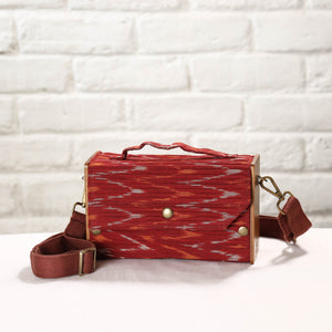 Brown - DIY Box Sling Bag / Clutch with Changeable Sleeve