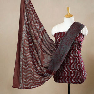 3pc Cotton Kutch Batik Print Dress Material 158