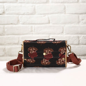 Brown - DIY Box Sling Bag / Clutch with Changeable Sleeve