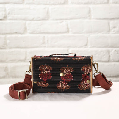 Brown - DIY Box Sling Bag / Clutch with Changeable Sleeve
