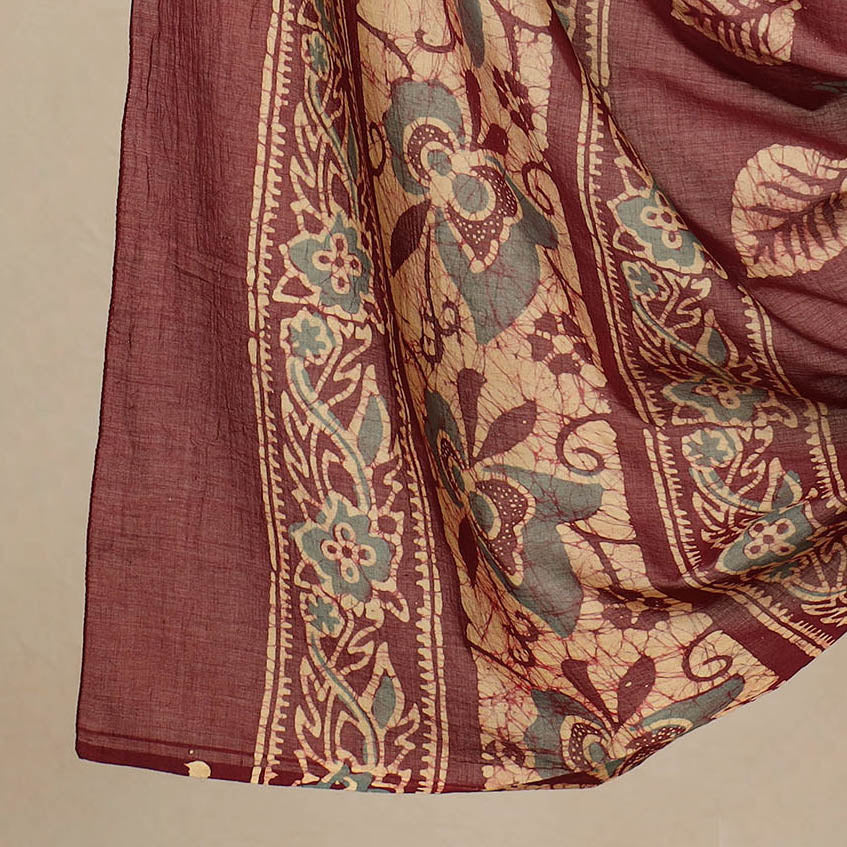 3pc Cotton Kutch Batik Print Dress Material 159