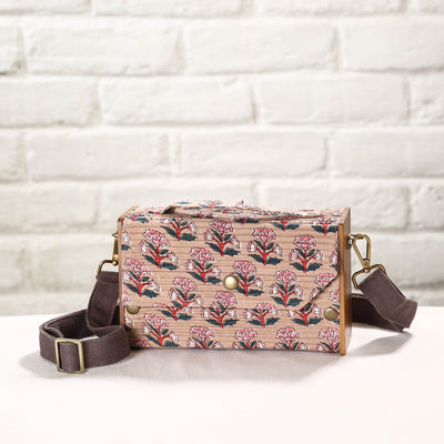 Beige - DIY Box Sling Bag / Clutch with Changeable Sleeve