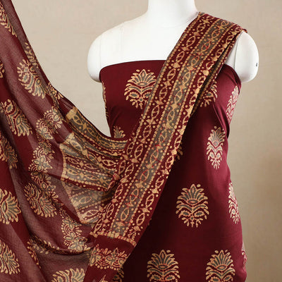 3pc Cotton Kutch Batik Print Dress Material 160