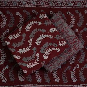 3pc Cotton Kutch Batik Print Dress Material 158