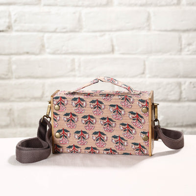 Beige - DIY Box Sling Bag / Clutch with Changeable Sleeve
