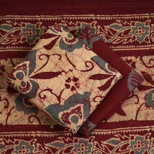 3pc Cotton Kutch Batik Print Dress Material 159