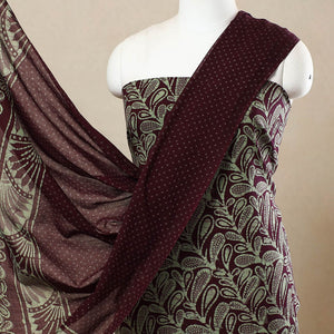 3pc Cotton Kutch Batik Print Dress Material 162