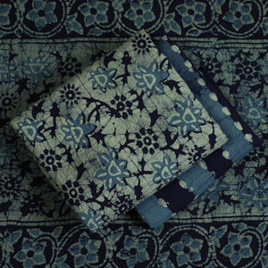 3pc Cotton Kutch Batik Print Dress Material 161