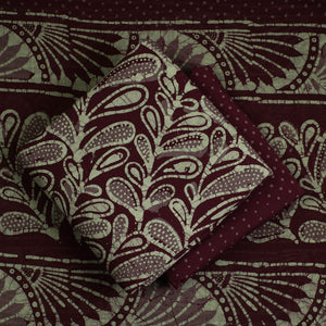 3pc Cotton Kutch Batik Print Dress Material 162