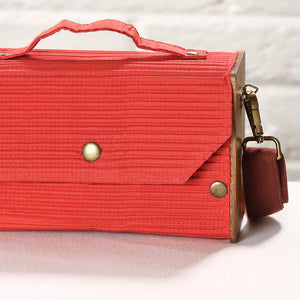 Blue - DIY Box Sling Bag / Clutch with Changeable Sleeve
