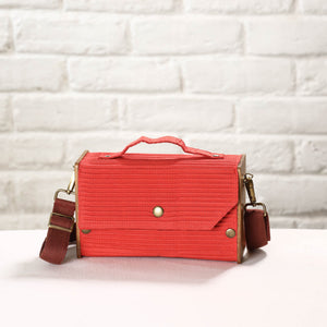 Blue - DIY Box Sling Bag / Clutch with Changeable Sleeve