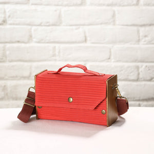 Blue - DIY Box Sling Bag / Clutch with Changeable Sleeve
