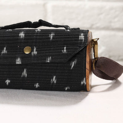 Black - DIY Round Sling Bag / Clutch With Changeable Sleeve