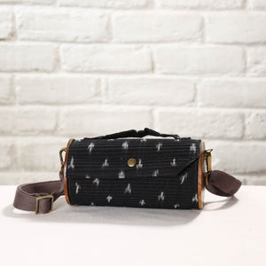 Black - DIY Round Sling Bag / Clutch With Changeable Sleeve