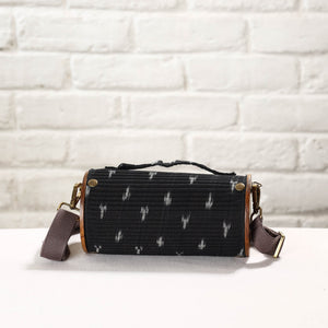 Black - DIY Round Sling Bag / Clutch With Changeable Sleeve