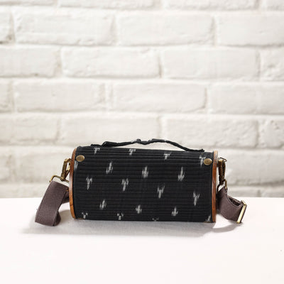 Black - DIY Round Sling Bag / Clutch With Changeable Sleeve