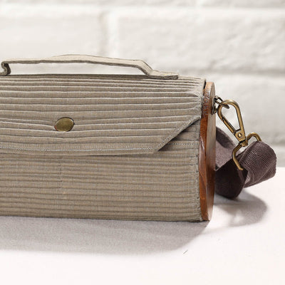 Black - DIY Round Sling Bag / Clutch With Changeable Sleeve