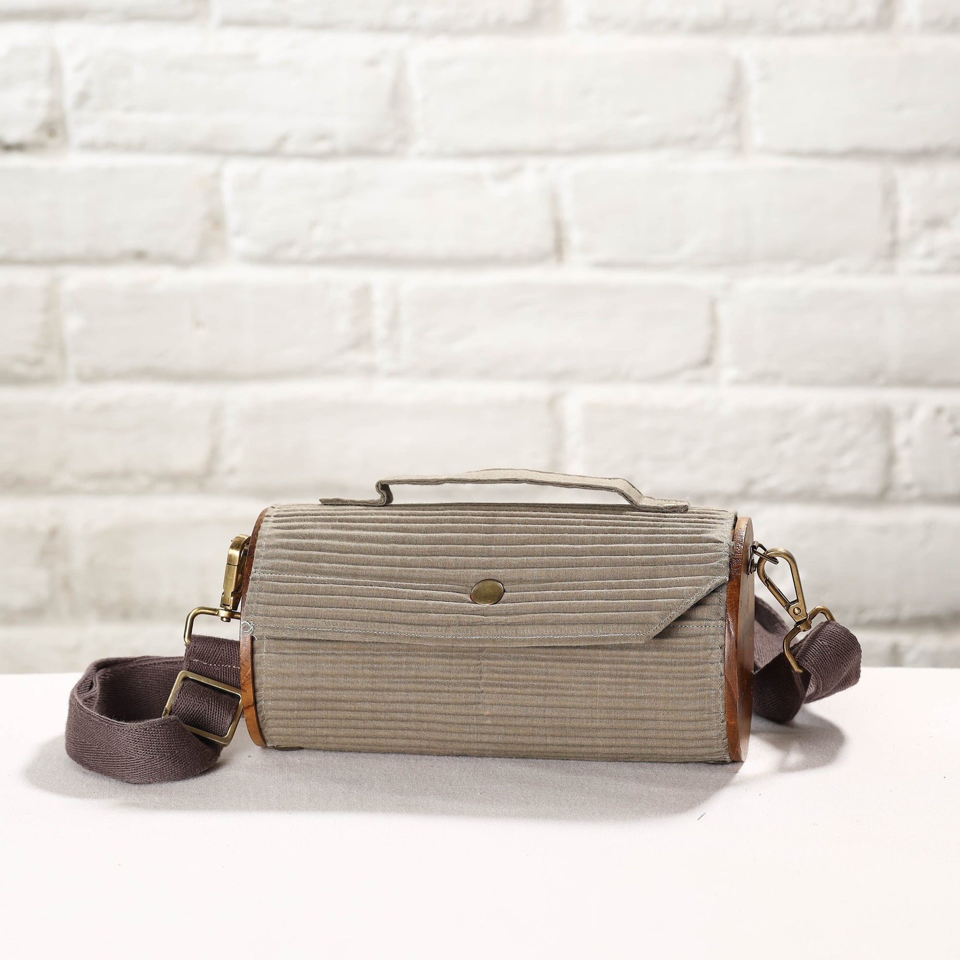 Black - DIY Round Sling Bag / Clutch With Changeable Sleeve