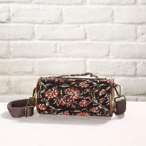 Black - DIY Round Sling Bag / Clutch With Changeable Sleeve