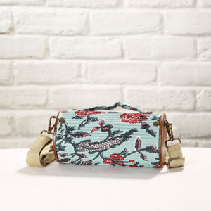 Blue - DIY Round Sling Bag / Clutch With Changeable Sleeve