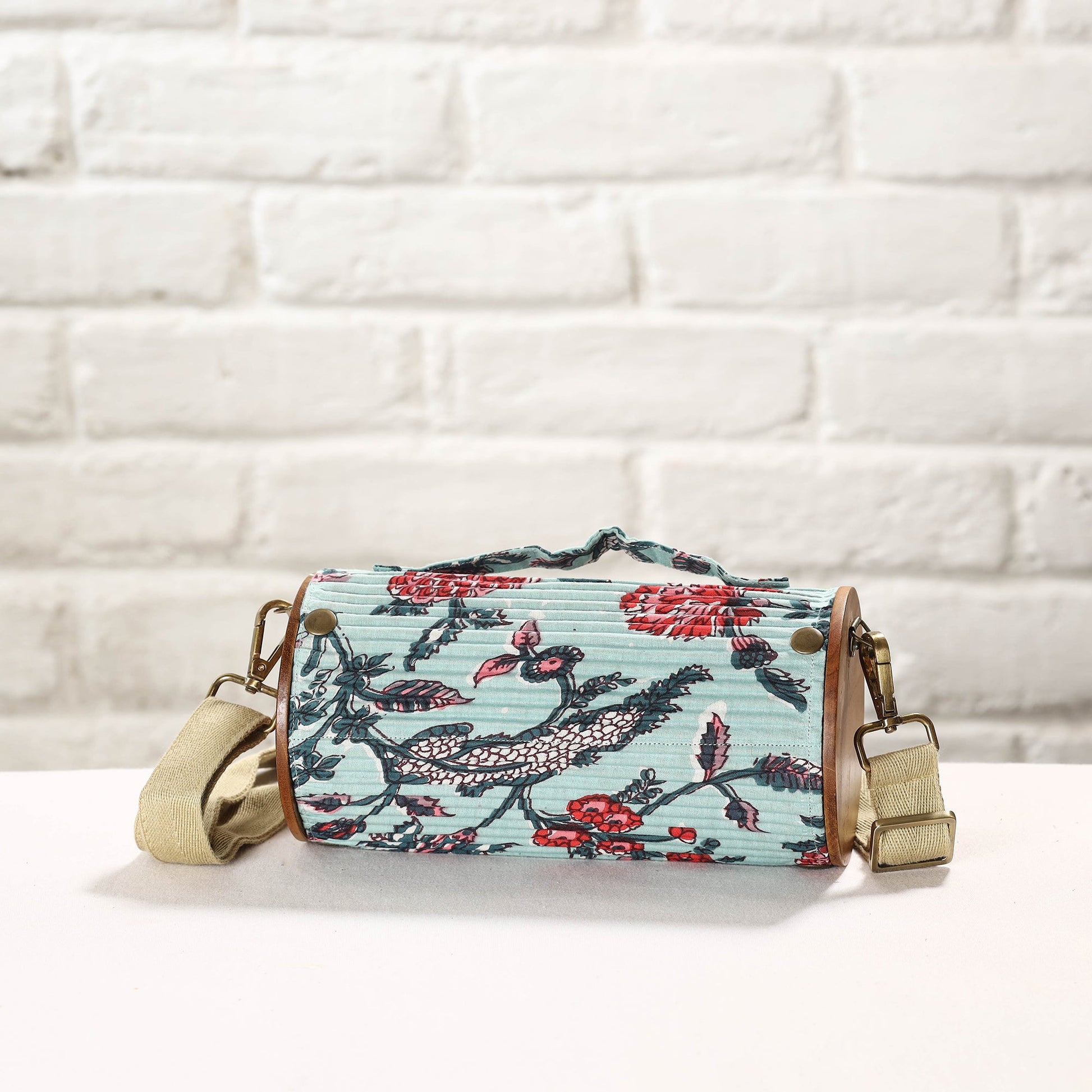 Blue - DIY Round Sling Bag / Clutch With Changeable Sleeve