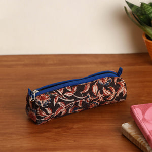 Black - Handmade Quilted Cotton Pencil Pouch 08