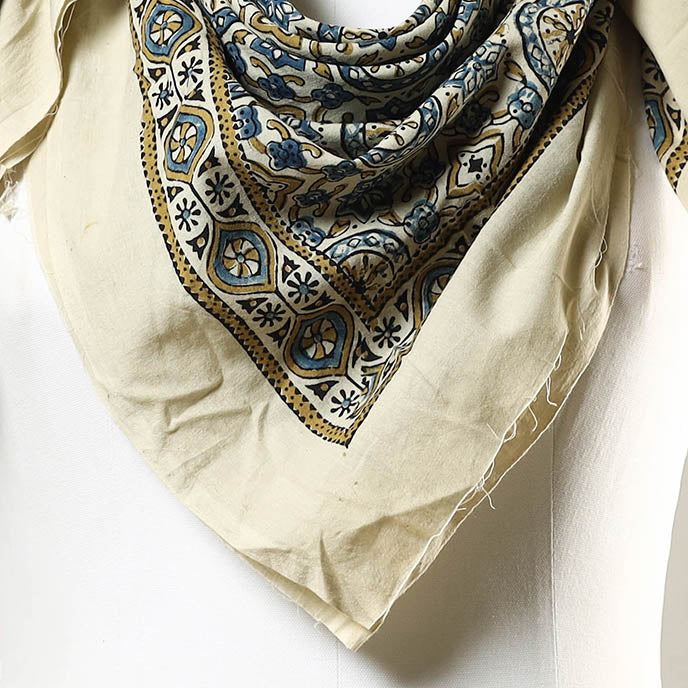 Ajrakh Block Print Cotton Handloom Scarf 49