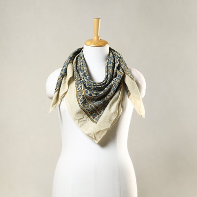 Ajrakh Block Print Cotton Handloom Scarf 49