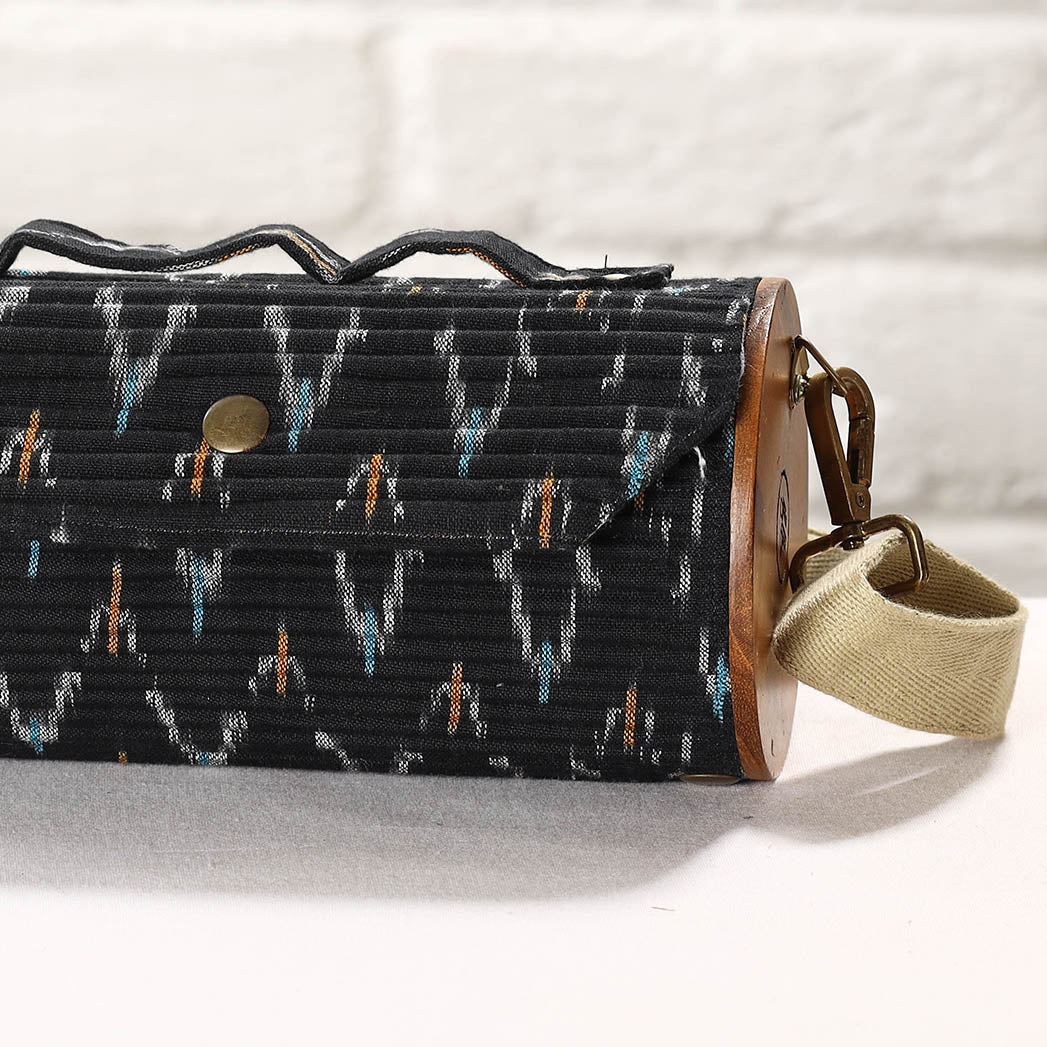 Blue - DIY Round Sling Bag / Clutch With Changeable Sleeve