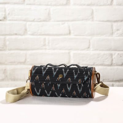 Blue - DIY Round Sling Bag / Clutch With Changeable Sleeve