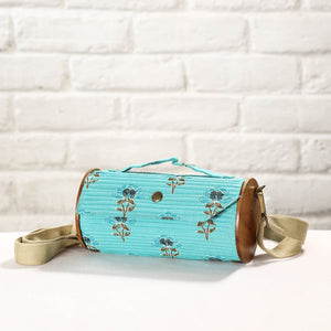 Blue - DIY Round Sling Bag / Clutch With Changeable Sleeve