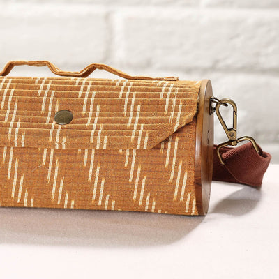 Brown - DIY Round Sling Bag / Clutch With Changeable Sleeve