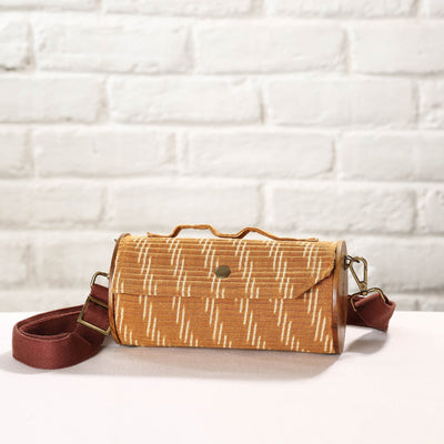 Brown - DIY Round Sling Bag / Clutch With Changeable Sleeve