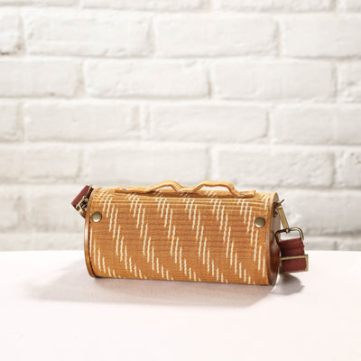 Brown - DIY Round Sling Bag / Clutch With Changeable Sleeve