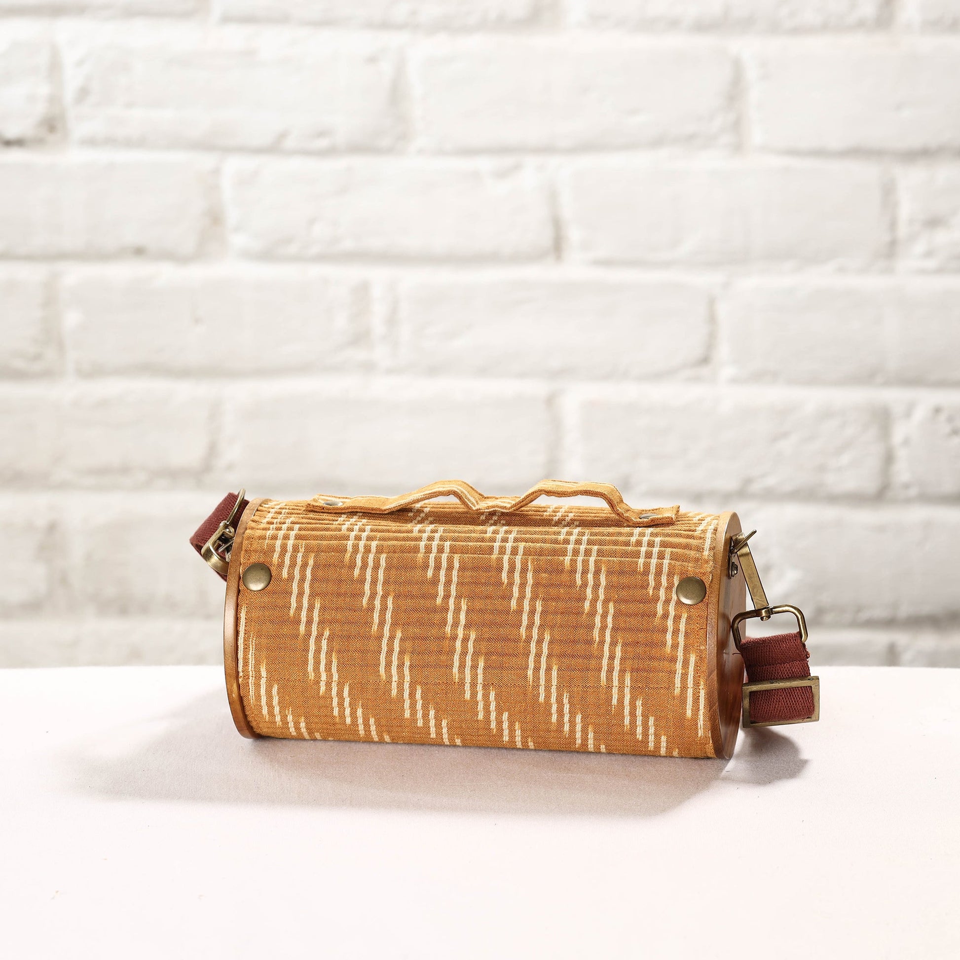 Brown - DIY Round Sling Bag / Clutch With Changeable Sleeve