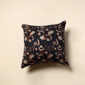 Blue - Cotton Block Printed Bagru Cushion Cover (16 x 16 in) 14