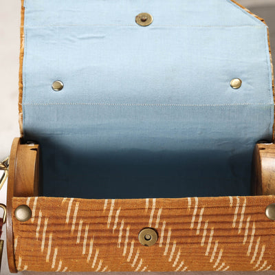 Brown - DIY Round Sling Bag / Clutch With Changeable Sleeve