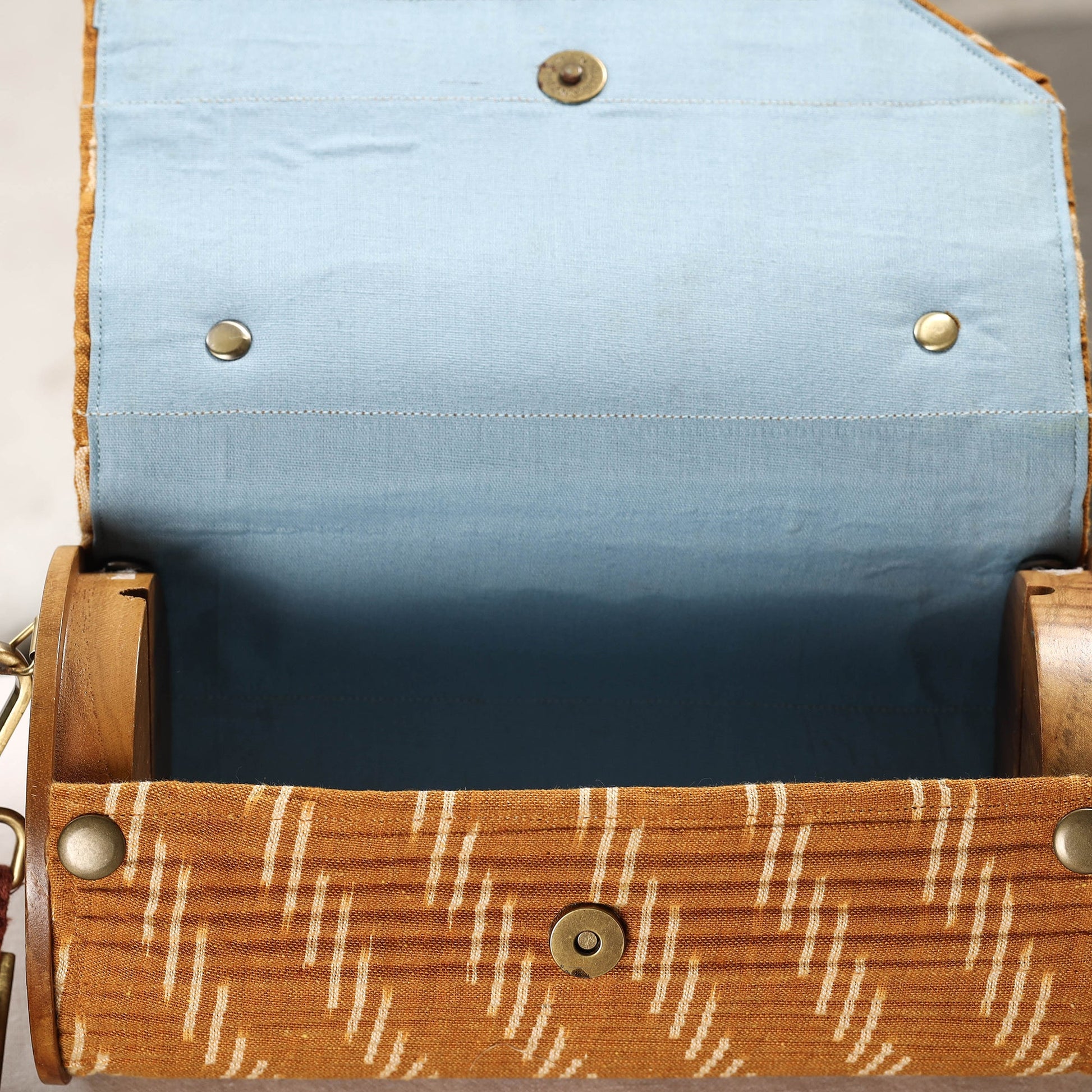 Brown - DIY Round Sling Bag / Clutch With Changeable Sleeve
