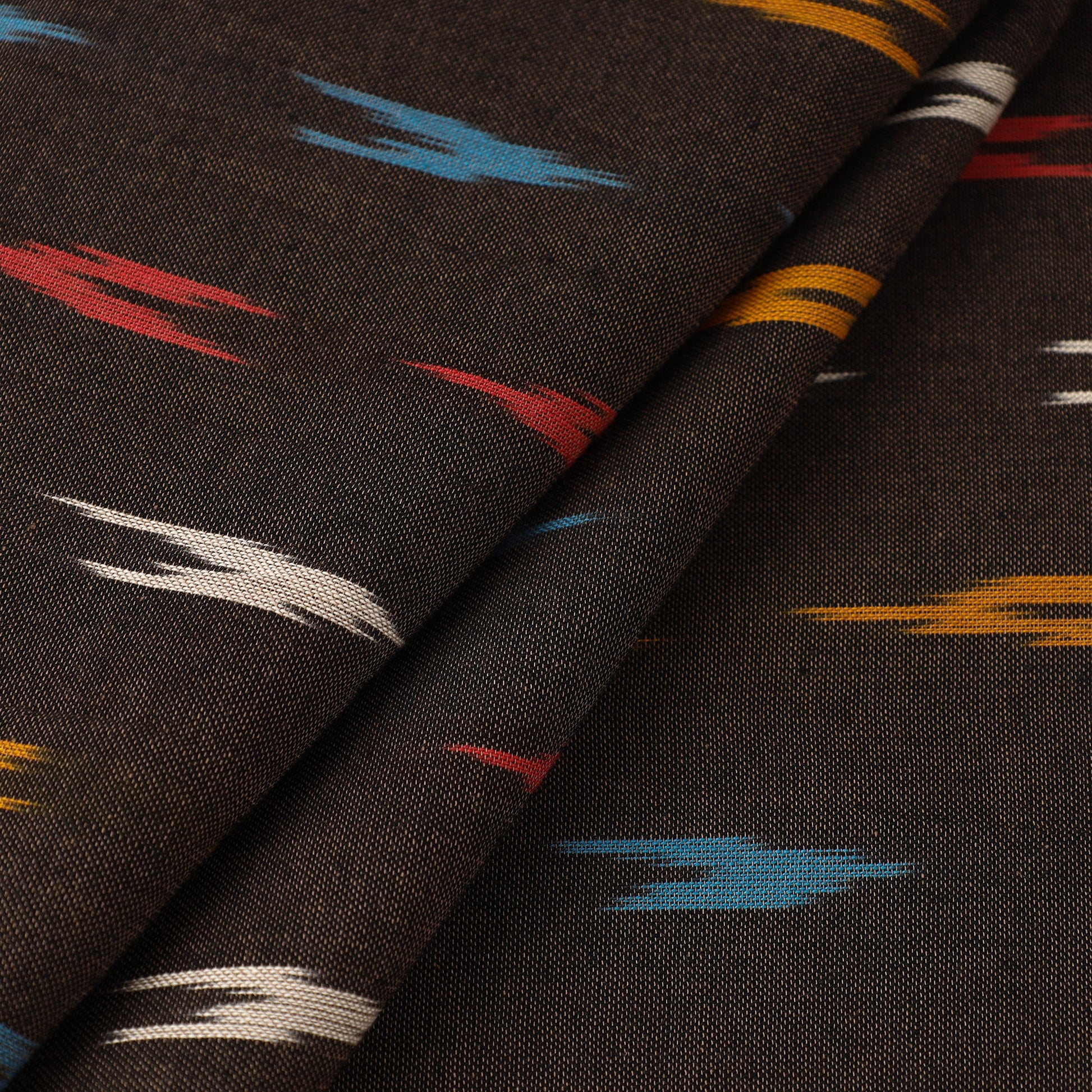 Brown - Cotton Pochampally Ikat Fabric 20
