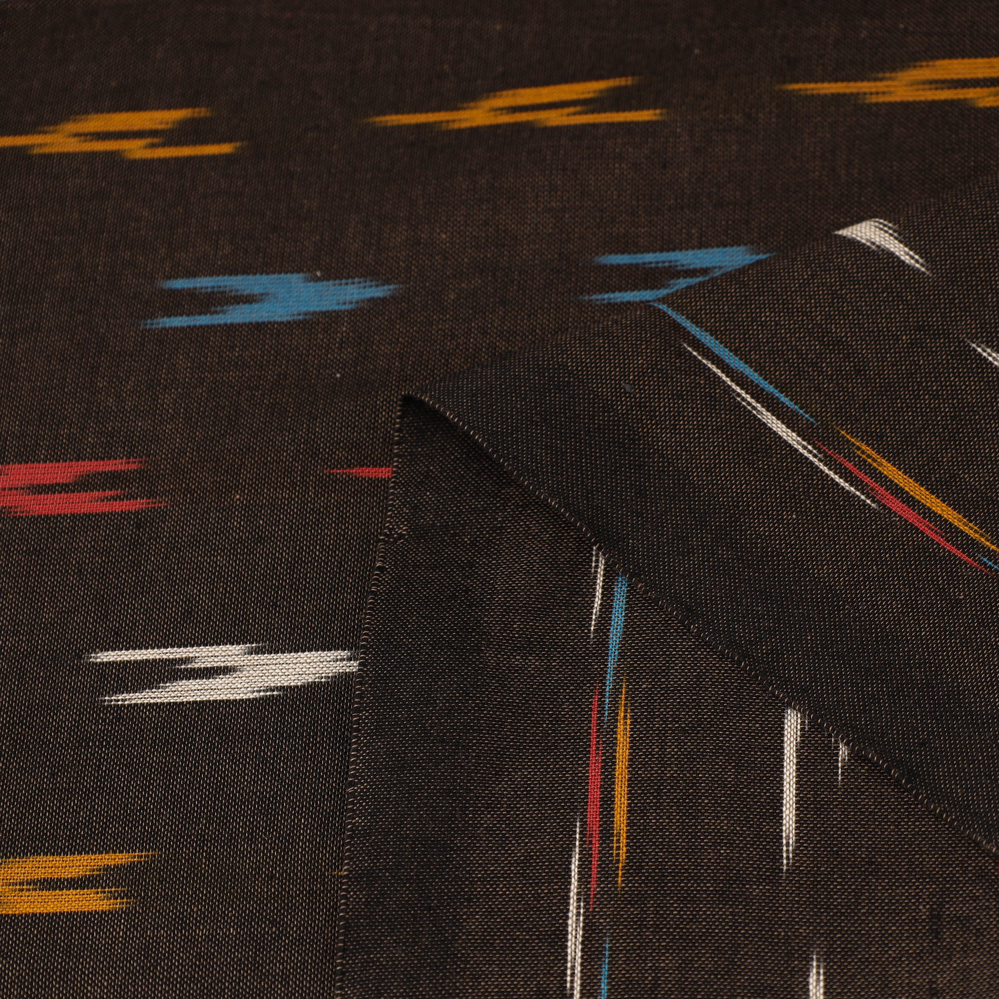 Brown - Cotton Pochampally Ikat Fabric 20